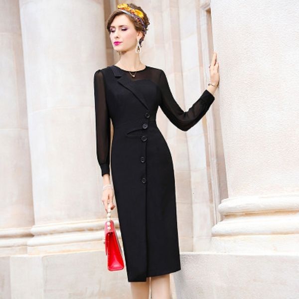 casual dresses office lady solid straight autumn spring famous lady's elegant dress women's slim patchwork o-neck vintage skirt vq, Black;gray
casual dresses office lady solid straight autumn spring famous lady's elegant dress women's slim patchwork o-neck vintage skirt vq, Black;gray