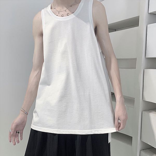 sleeveless sweat-bottomed shirt with simple fissures, cool basic style and perceptual tendency 3pe7, White;black
sleeveless sweat-bottomed shirt with simple fissures, cool basic style and perceptual tendency 3pe7, White;black