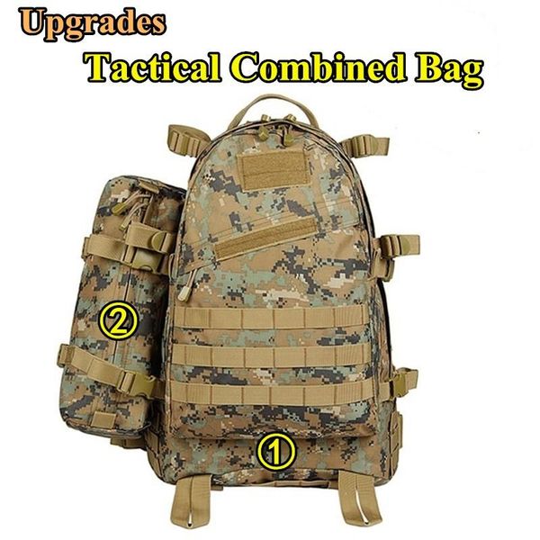 tactical combine bag camouflage military backpack army fan outdoor hiking travel training sport bags large capacity rucksack
tactical combine bag camouflage military backpack army fan outdoor hiking travel training sport bags large capacity rucksack