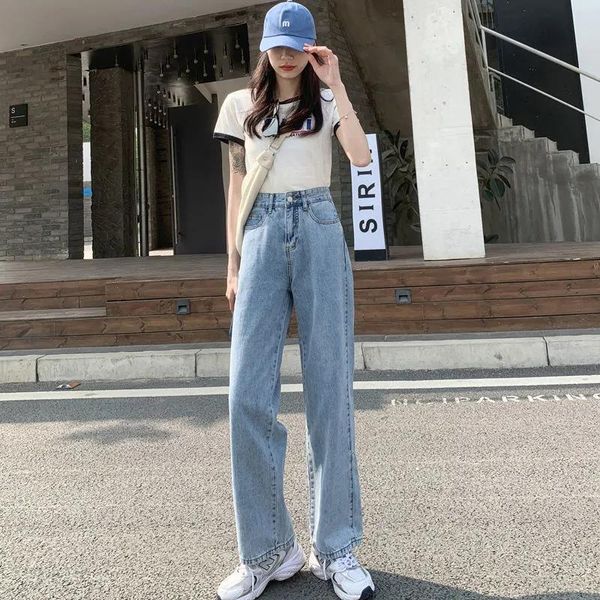women's jeans korean wide leg pants women high waist pantalon pour femme loose plus size denim cute streetwear straight, Blue
women's jeans korean wide leg pants women high waist pantalon pour femme loose plus size denim cute streetwear straight, Blue