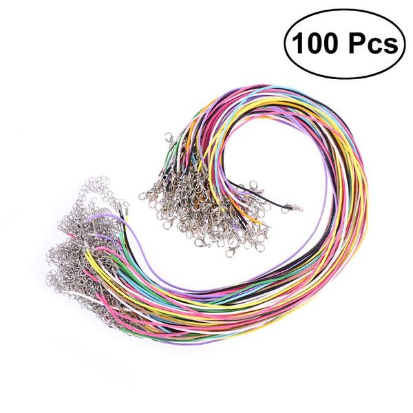 yarn 100 pieces 1.5mm braided imitation leather cord wax rope necklace chain with lobster clasp for diy jewelry making (mix colo, Black;white
yarn 100 pieces 1.5mm braided imitation leather cord wax rope necklace chain with lobster clasp for diy jewelry making (mix colo, Black;white