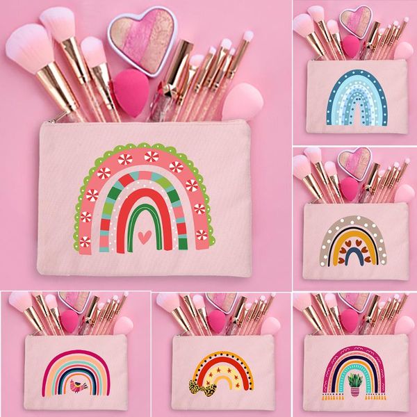 cosmetic bags & cases rainbow printed women canvas fashion casual zipper makeup pouch purse handbag travel lipstick organizer gift
cosmetic bags & cases rainbow printed women canvas fashion casual zipper makeup pouch purse handbag travel lipstick organizer gift