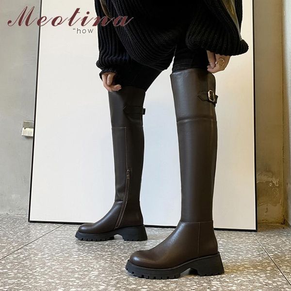 boots meotina women shoes genuine leather platform thick high heel ladies zipper buckle over the knee autumn winter brown, Black
boots meotina women shoes genuine leather platform thick high heel ladies zipper buckle over the knee autumn winter brown, Black