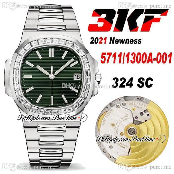 2021 newness 3kf 5711/1300a a324sc automatic mens watch 32 baguette cut diamonds olive green texture dial stainless steel bracelet super edi, Slivery;brown
2021 newness 3kf 5711/1300a a324sc automatic mens watch 32 baguette cut diamonds olive green texture dial stainless steel bracelet super edi, Slivery;brown