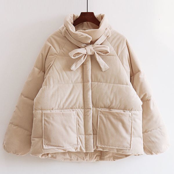 jacket cotton corduroy women's winter jacket, quilted, thick, Black;brown