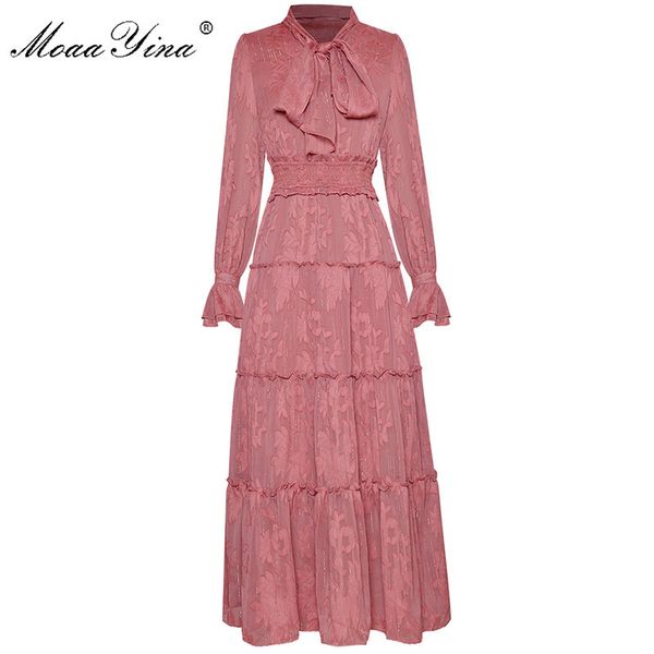 fashion designer dress spring women's dress bow collar long sleeve elastic waist flocking elegant dresses 210524, Black;gray
fashion designer dress spring women's dress bow collar long sleeve elastic waist flocking elegant dresses 210524, Black;gray