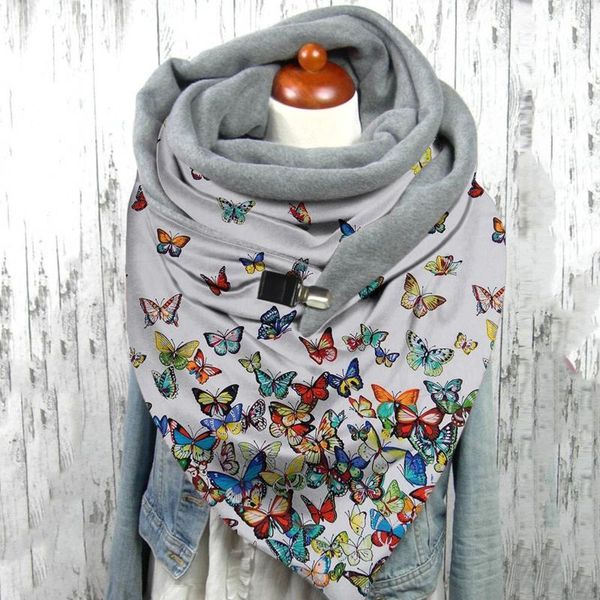 scarves winter butterfly print women paisley foulard femme fashion soild button soft wrap casual warm cachecol, Blue;gray
scarves winter butterfly print women paisley foulard femme fashion soild button soft wrap casual warm cachecol, Blue;gray