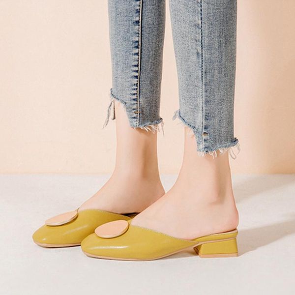 women metal decoration mules 2021 ladies fashion slippers woman leather slides women's square toe low heel female casual shoes, Black
women metal decoration mules 2021 ladies fashion slippers woman leather slides women's square toe low heel female casual shoes, Black