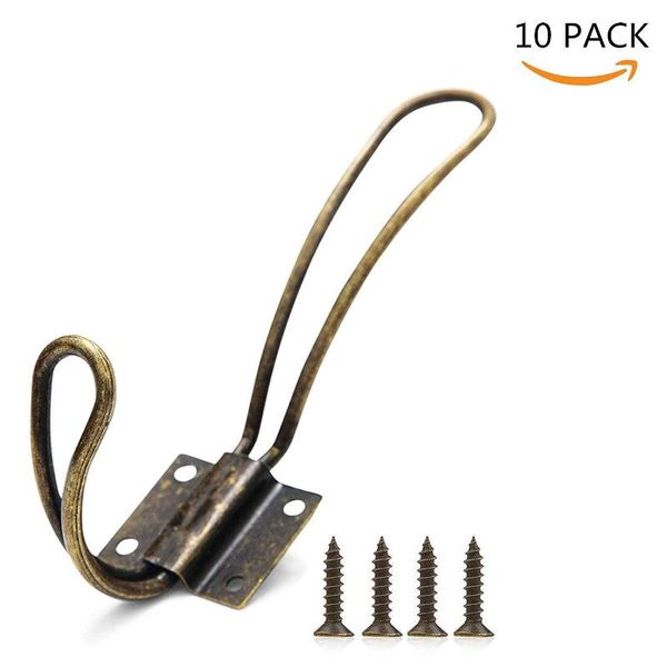robe hooks hho-wall-mounted antique coat - 10 vintage double-layer hangers with large screws hard industrial heavy duty hoo
robe hooks hho-wall-mounted antique coat - 10 vintage double-layer hangers with large screws hard industrial heavy duty hoo