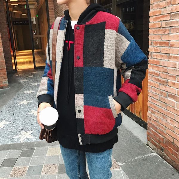 men's jackets men woolen coat plaid bomber jacket 2021 autumn winter hip hop streetwear plus size 5xl, Black;brown
men's jackets men woolen coat plaid bomber jacket 2021 autumn winter hip hop streetwear plus size 5xl, Black;brown