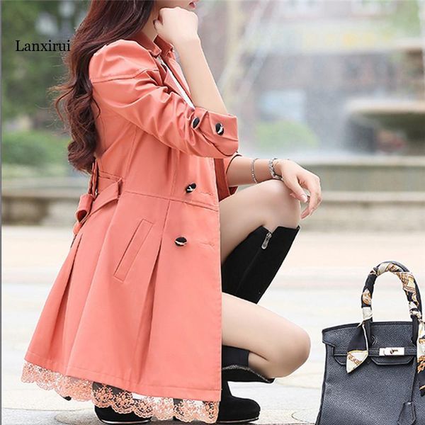 women's jackets basic jacket women fashion loose winter warm long sleeve button lace coat with belt lady elegant windbreaker, Black;brown
women's jackets basic jacket women fashion loose winter warm long sleeve button lace coat with belt lady elegant windbreaker, Black;brown