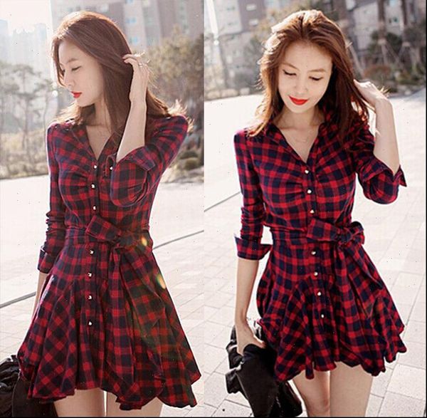 autumn winter red womens dress retro long sleeve high waist double layer mini plaid, Black;gray
autumn winter red womens dress retro long sleeve high waist double layer mini plaid, Black;gray