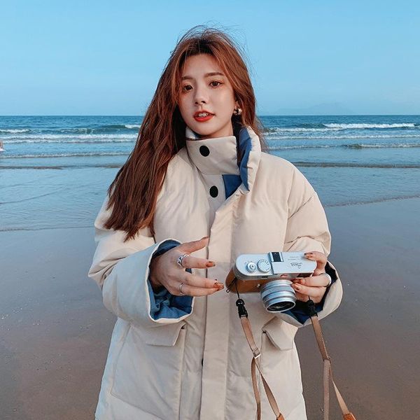 stand collar women winter jacket cotton padded warm short female coat outwear coart womens women's jackets, Black;brown
stand collar women winter jacket cotton padded warm short female coat outwear coart womens women's jackets, Black;brown