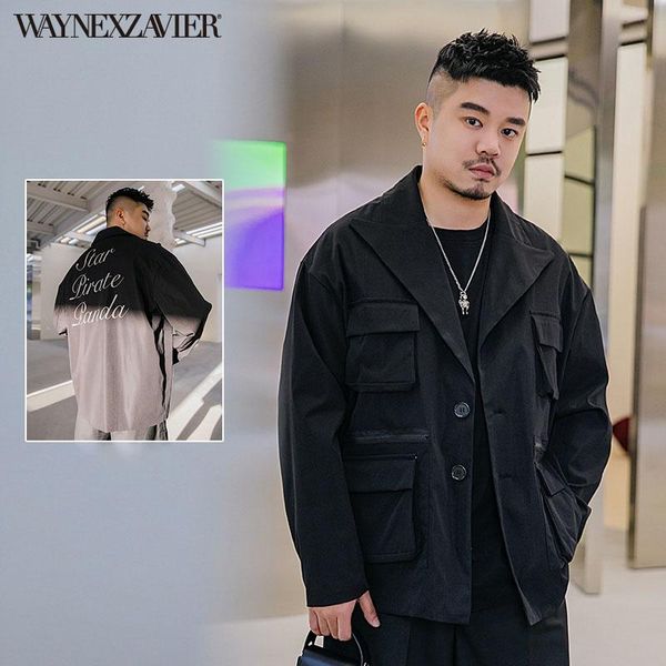 men's suits & blazers waynexzavier blazer oversize cardigan multi-pocket casual jacket with print business slim fit suit fashion clothi, White;black
men's suits & blazers waynexzavier blazer oversize cardigan multi-pocket casual jacket with print business slim fit suit fashion clothi, White;black