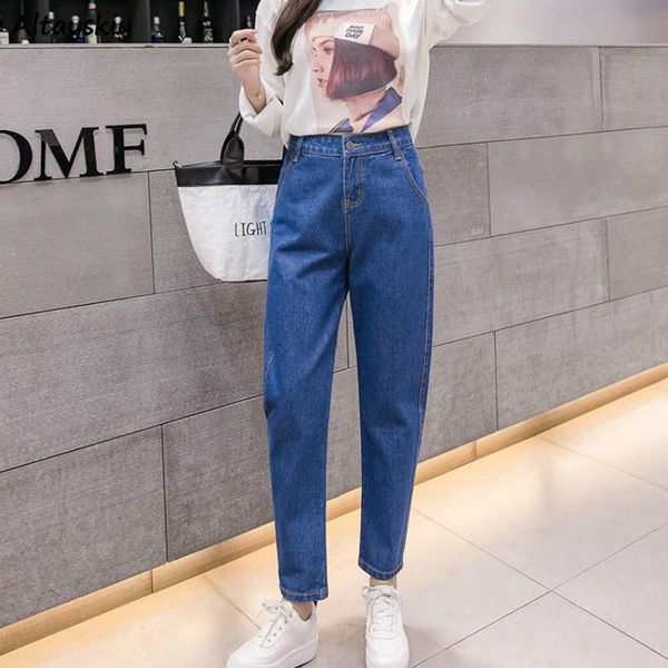 jean women high waist jeans plus size black simple solid all-match womens ankle-length loose korean style daily casual trousers women's, Blue
jean women high waist jeans plus size black simple solid all-match womens ankle-length loose korean style daily casual trousers women's, Blue