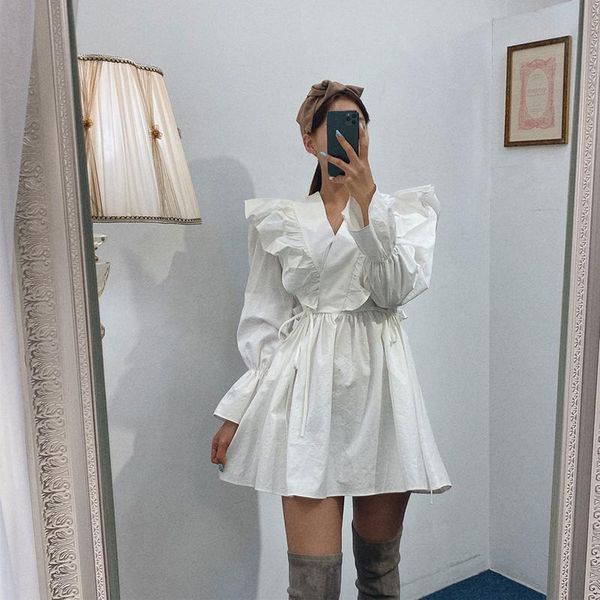 casual dresses lolita dress kawaii ruffle women korean cute white vintage deep v neck long sleeve clothes 2021 autumn spring robe, Black;gray
casual dresses lolita dress kawaii ruffle women korean cute white vintage deep v neck long sleeve clothes 2021 autumn spring robe, Black;gray