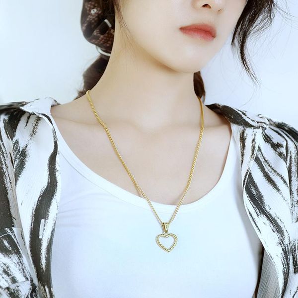 pendant necklaces jialy punk 2 color simple stainless steel necklace hollow love heart for women fashion jewelry zyn076 birthday gift, Silver
pendant necklaces jialy punk 2 color simple stainless steel necklace hollow love heart for women fashion jewelry zyn076 birthday gift, Silver