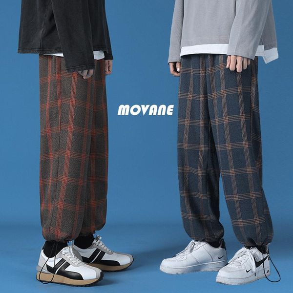checked slacks for men with loose wide legs. spring 2021 slim pair of student-friendly woollen pants men's, Black
checked slacks for men with loose wide legs. spring 2021 slim pair of student-friendly woollen pants men's, Black