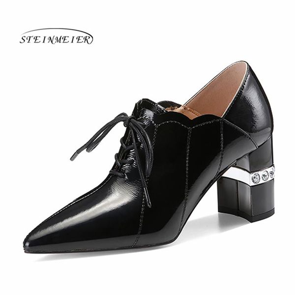dress shoes shallow women pumps genuine leather high heels office dancing woman spring autumn lace up classic steinmeier, Black
dress shoes shallow women pumps genuine leather high heels office dancing woman spring autumn lace up classic steinmeier, Black