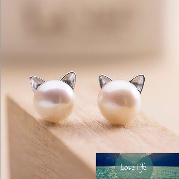 creative simple craft cute animal 925 sterling silver jewelry small cat hollow pierced pearl female earrings e064 factory price expert desig, Golden;silver
creative simple craft cute animal 925 sterling silver jewelry small cat hollow pierced pearl female earrings e064 factory price expert desig, Golden;silver