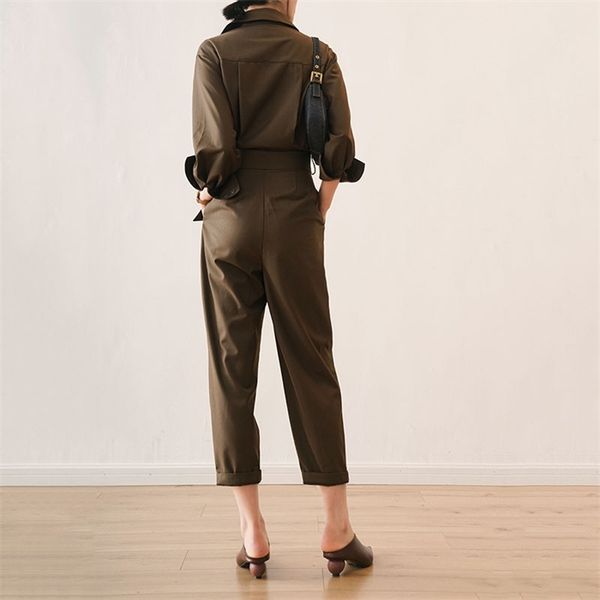 russian women high street quality jumpsuits brown color spring fall fitness ankle-length handsome slim jumpsuits with slash, Black;white
russian women high street quality jumpsuits brown color spring fall fitness ankle-length handsome slim jumpsuits with slash, Black;white