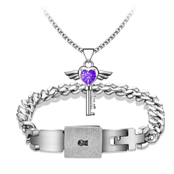 2pcs love heart key lock macthing bracelet pendant necklace lover link, chain, Black
2pcs love heart key lock macthing bracelet pendant necklace lover link, chain, Black