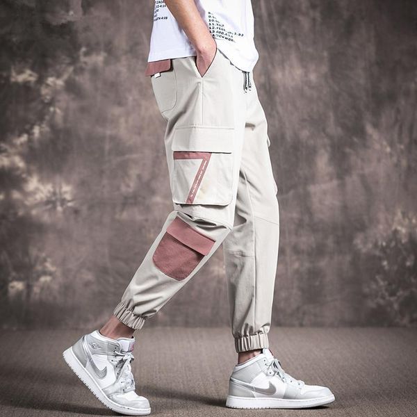 men's pants 2021 men spring hip harlan tooling elastic waist pencil trousers streetwear hombre sweatpants, Black
men's pants 2021 men spring hip harlan tooling elastic waist pencil trousers streetwear hombre sweatpants, Black