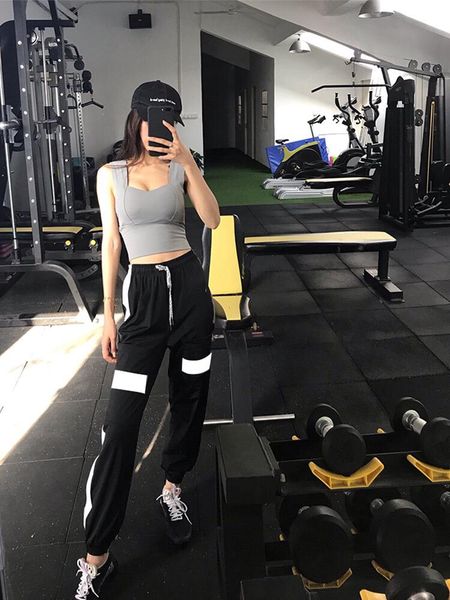 women's pants & capris 2021 ladies fashion sports fluorescent striped overalls loose casual harem fitness breathable sweat, Black;white
women's pants & capris 2021 ladies fashion sports fluorescent striped overalls loose casual harem fitness breathable sweat, Black;white