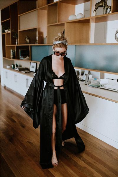 casual dresses pajamasstyle dress bathrobe beach holiday long outerwear lace up belt, Black;gray
casual dresses pajamasstyle dress bathrobe beach holiday long outerwear lace up belt, Black;gray