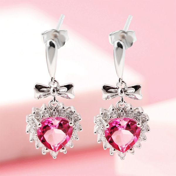 925 silver inlaid powder z earrings gem earrings z earrings
925 silver inlaid powder z earrings gem earrings z earrings