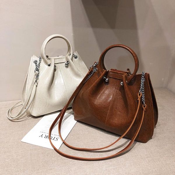evening bags women's retro shoulder solid color pu leather autumn winter female middle size bucket bag
evening bags women's retro shoulder solid color pu leather autumn winter female middle size bucket bag