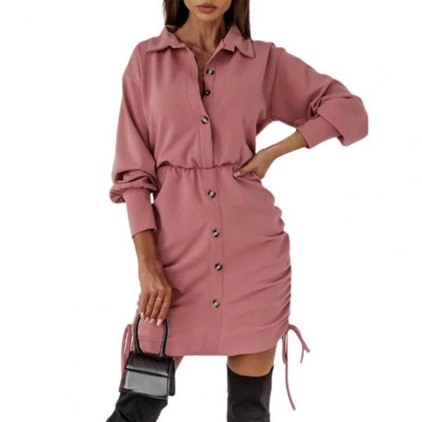 casual dresses ladies dress turn-down collar shirt style high waist comfy solid color single-breasted daily wear, Black;gray
casual dresses ladies dress turn-down collar shirt style high waist comfy solid color single-breasted daily wear, Black;gray