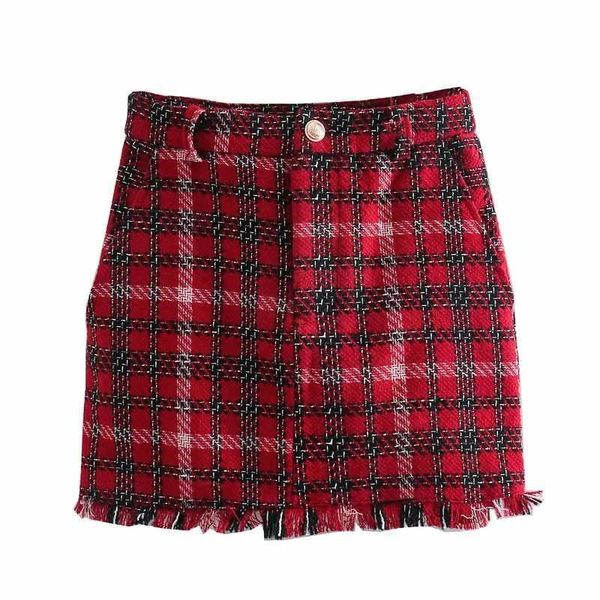 women skirt high-waisted mini check skirt raw edge detail hem casual chic woman skirts 210709, Black
women skirt high-waisted mini check skirt raw edge detail hem casual chic woman skirts 210709, Black