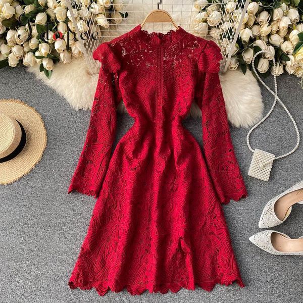 casual dresses dress women goddess spring/autumn fashion sweet solid color lace hollow out collect waist long sleeve sexy, Black;gray
casual dresses dress women goddess spring/autumn fashion sweet solid color lace hollow out collect waist long sleeve sexy, Black;gray