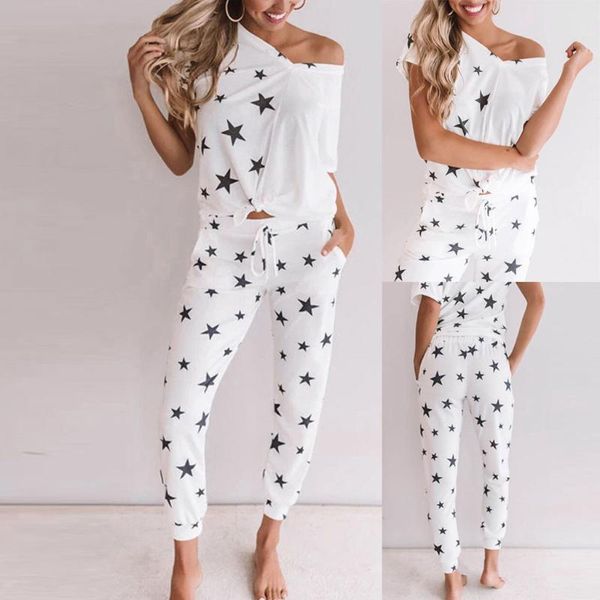 women pajamas home +pant women's autumn winter pentagram print long-sleeved 2 piece set lounge wear suit#1211 tracksuits, Gray
women pajamas home +pant women's autumn winter pentagram print long-sleeved 2 piece set lounge wear suit#1211 tracksuits, Gray