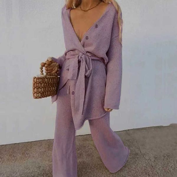 autumn winter women two piece set casual long sleeve lace-up button cardigan coat and wide leg pants suit fashion solid outfits 210929, White
autumn winter women two piece set casual long sleeve lace-up button cardigan coat and wide leg pants suit fashion solid outfits 210929, White