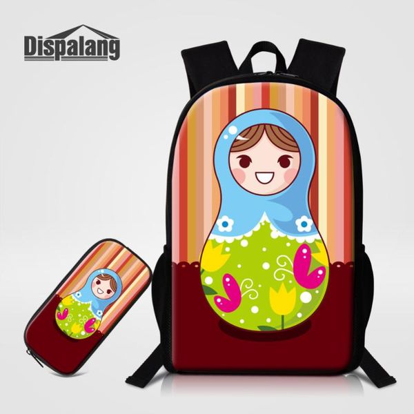 backpack dispalang 2 pcs/set large kids matryoshka print students school bags and pencil case russian doll girls travel bag
backpack dispalang 2 pcs/set large kids matryoshka print students school bags and pencil case russian doll girls travel bag