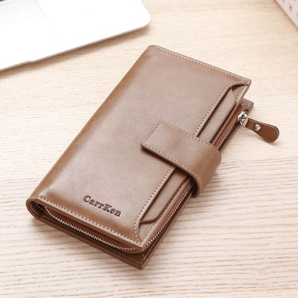 the wallet men's long wallet korean youth buckle zipper wallet women's three fold hand bag fashion, Black
the wallet men's long wallet korean youth buckle zipper wallet women's three fold hand bag fashion, Black