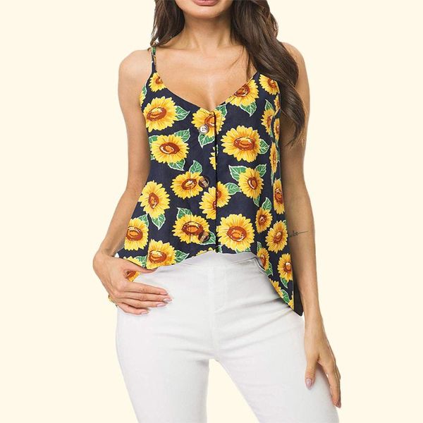 women's tanks & camis seaside resort style fashion sun flower print vest summer selling small fresh korean graphic t shirts, White
women's tanks & camis seaside resort style fashion sun flower print vest summer selling small fresh korean graphic t shirts, White