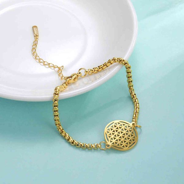 cazador viking flower of life charms bracelets gold color stainless steel bracelet pulseria jewelry for women gifts wholesale, Golden;silver
cazador viking flower of life charms bracelets gold color stainless steel bracelet pulseria jewelry for women gifts wholesale, Golden;silver