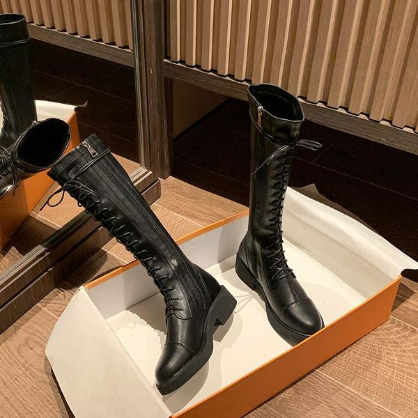 dress shoes korean versatile boots autumn winter 2021 women's knee length, Black
dress shoes korean versatile boots autumn winter 2021 women's knee length, Black