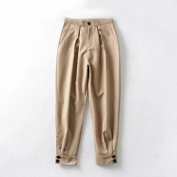 women's pants & capris yanueun casual spring autumn pockets loose pant long female office ladies trousers clothes, Black;white
women's pants & capris yanueun casual spring autumn pockets loose pant long female office ladies trousers clothes, Black;white