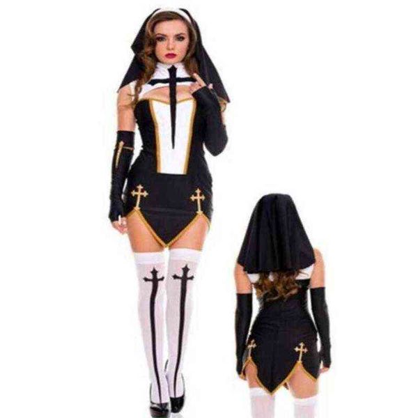 nxy set bad habit nun costume religious sister fancy dress halloween customes lingerie cosplay 1211, Red;black
nxy set bad habit nun costume religious sister fancy dress halloween customes lingerie cosplay 1211, Red;black