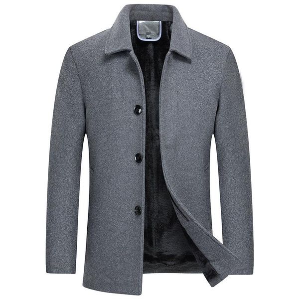 men's wool & blends winter 30% woolen coat men windbreaker long thick jackets abrigo hombre man stand collar single breasted coats, Black
men's wool & blends winter 30% woolen coat men windbreaker long thick jackets abrigo hombre man stand collar single breasted coats, Black