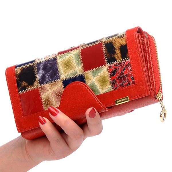 wallets 2021 genuine leather women lady purse long cow wallet female clutch with card holder phone bag, Red;black
wallets 2021 genuine leather women lady purse long cow wallet female clutch with card holder phone bag, Red;black