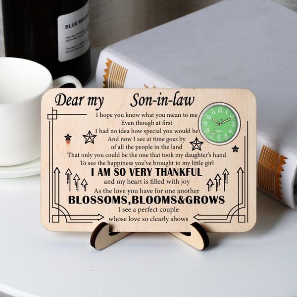 desk & table clocks dear my son-in-law personalized ornament deskclock creative decor gifts
desk & table clocks dear my son-in-law personalized ornament deskclock creative decor gifts