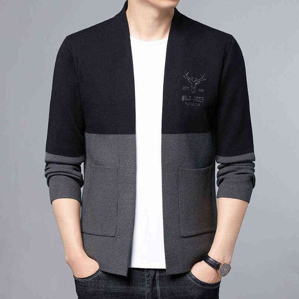 luxury party jackets autumn and winter color contrast knitted cardigan men's korean version chao brand leisure handsome coat sweater me, Black
luxury party jackets autumn and winter color contrast knitted cardigan men's korean version chao brand leisure handsome coat sweater me, Black