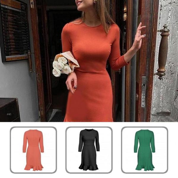 casual dresses temperament stylish long sleeve o neck bodycon dress autumn winter short round for evening party, Black;gray
casual dresses temperament stylish long sleeve o neck bodycon dress autumn winter short round for evening party, Black;gray