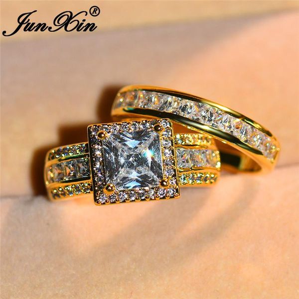 wedding rings junxin boho bridal engagement ring set white gold yellow color square crystal stone for women couple jewelry, Slivery;golden
wedding rings junxin boho bridal engagement ring set white gold yellow color square crystal stone for women couple jewelry, Slivery;golden