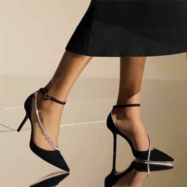 dress shoes rhinestone high-heeled women 2021 summer retro chain fine documentary shoe trend high heels wedding, Black
dress shoes rhinestone high-heeled women 2021 summer retro chain fine documentary shoe trend high heels wedding, Black